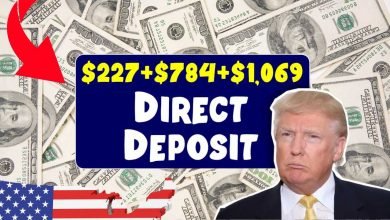 $227+$784+$1,069 Direct Deposits 2025