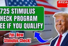 $725 Stimulus Check Program